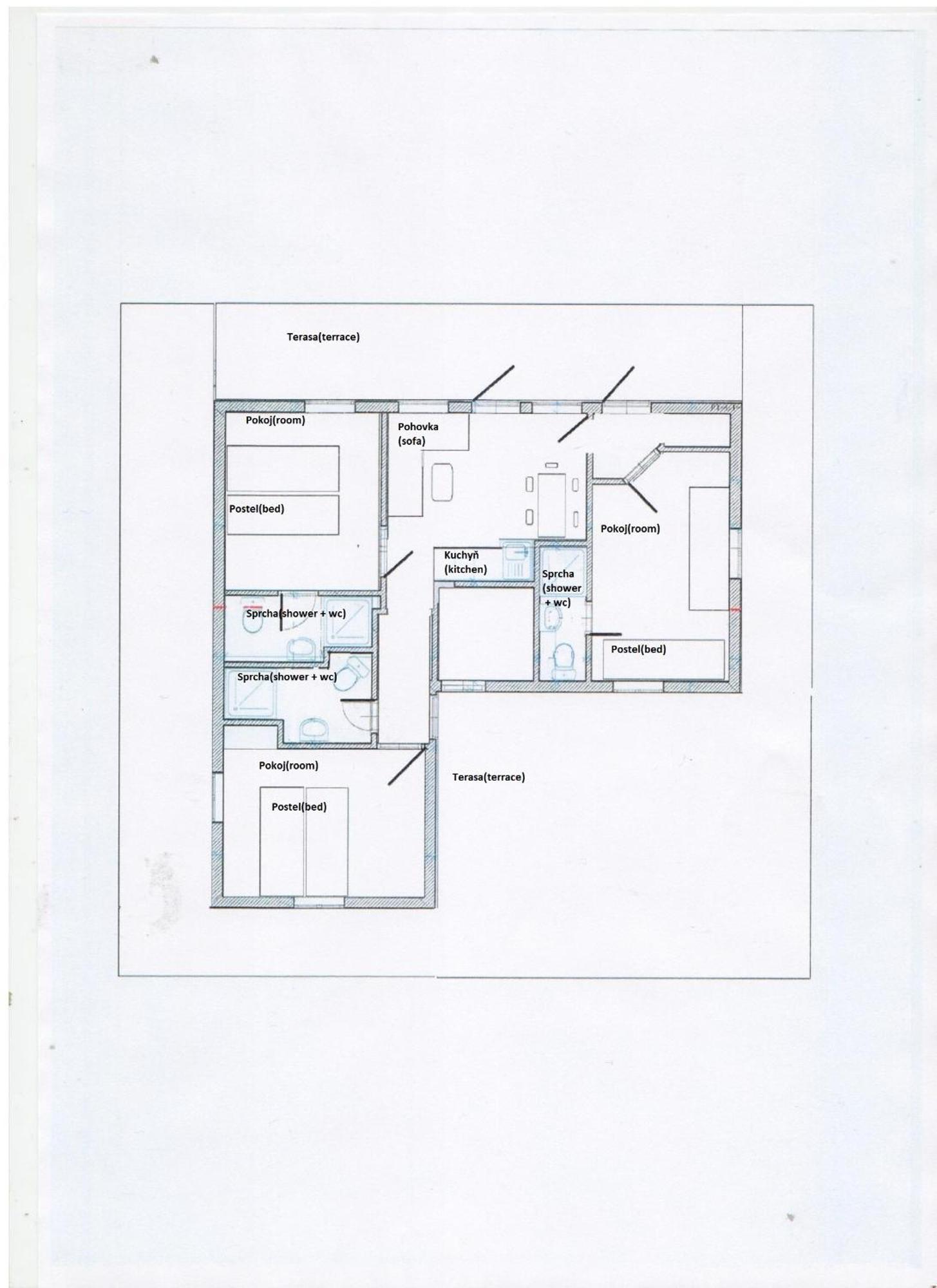 Family Bungalows & Camp Vrchlabí Værelse billede